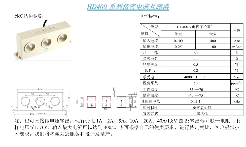 HD400參數